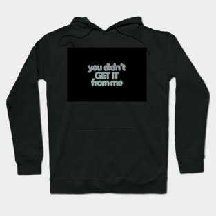 You Didn’t Get It From Me Hoodie